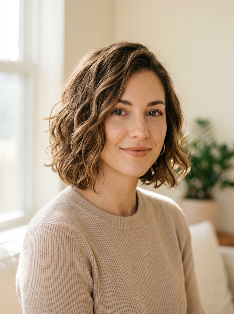 Wavy Layered Bob als Gestufter Bob Inspiration 2026